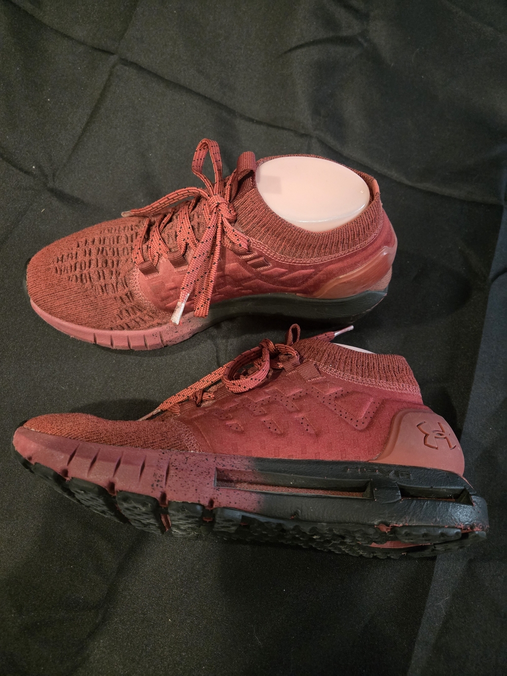 Under Armour Red Knit Sock Sneakers